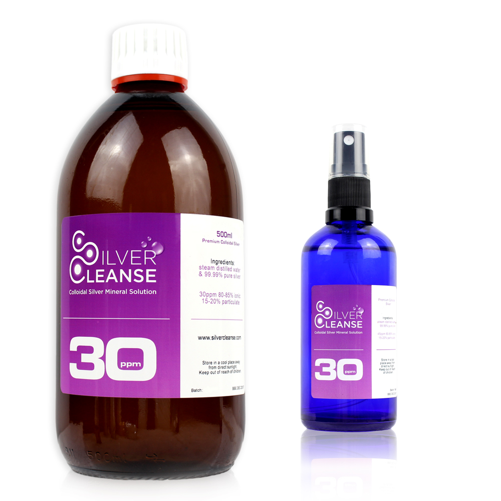 500ml Colloidal Silver refill bottle + FREE 50ml Spray (30 ppm)