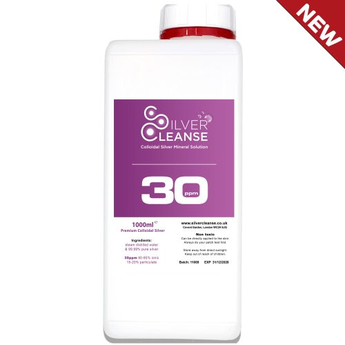 Buy SilverCleanse Colloidal Silver 1000ml in Robust UN Container (30ppm)